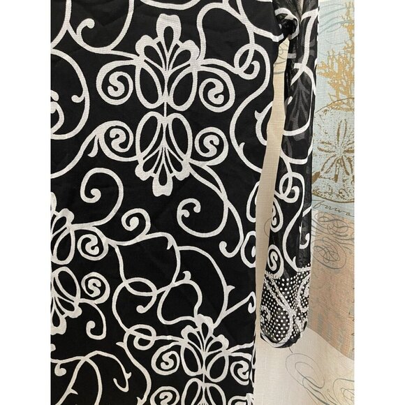 I.N.C Blush Garden Rhinestone Black White Business Macys Pullover Business Sm - Picture 10 of 12